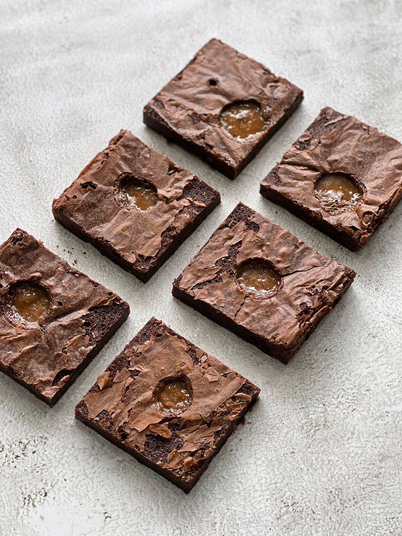 6 Salted Caramel Brownies - Northern Brownies