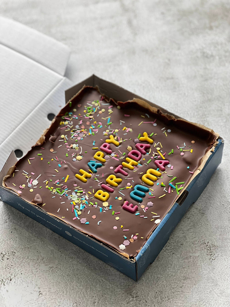 Birthday Brownie Slab - Northern Brownies