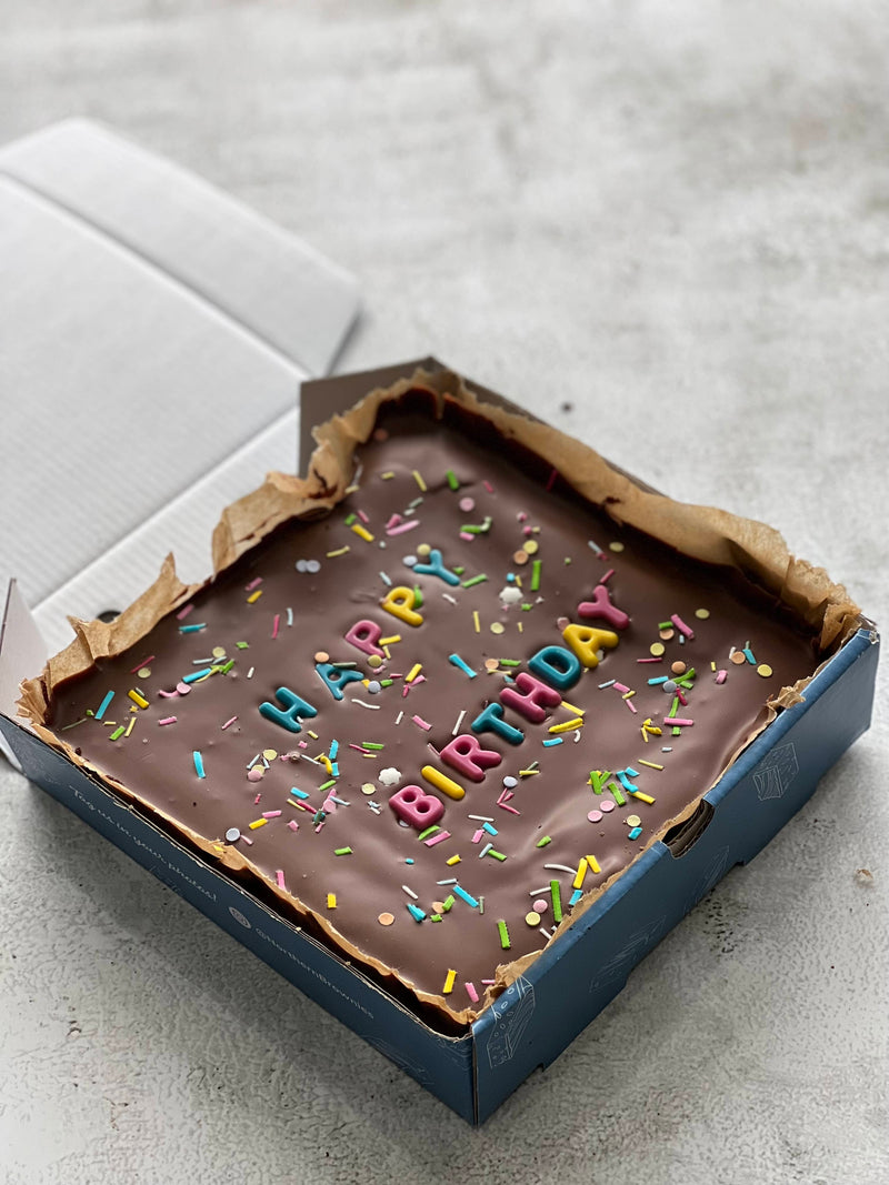 Birthday Brownie Slab - Northern Brownies